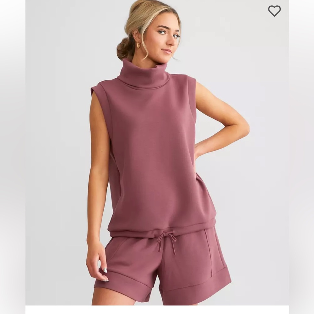 Varley Leigh high neck tank in Wild Rhubarb- NEW